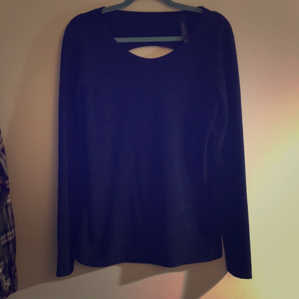 Express Core Performance open back sweatshirt